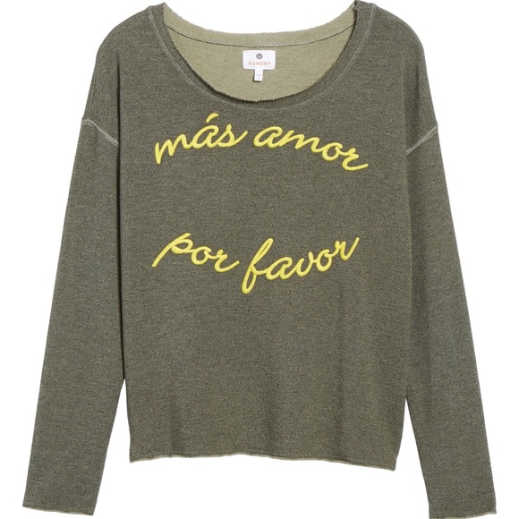 Sundry Tops - Sundry Mas Amor Por Favor Top